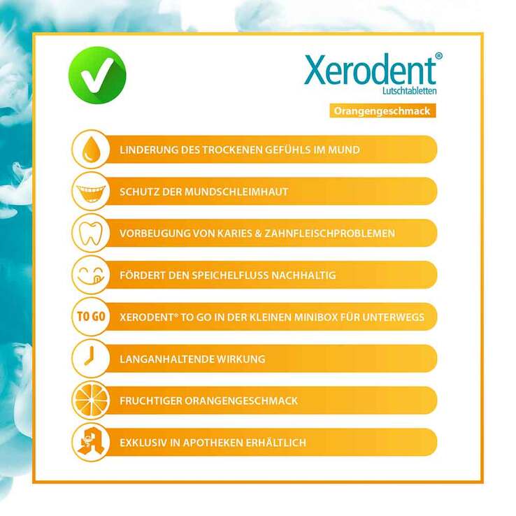 Xerodent Orange Lutschtabletten, 90 St