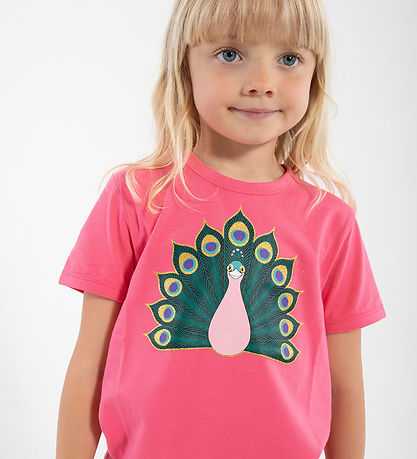 ANIMAL T-Shirt - AnimalGrowl T - Hell Pink Pfau