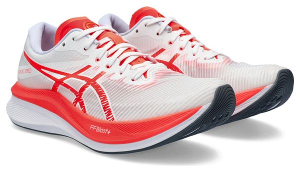 Chaussures Running Asics Magic Speed 3 Blanc/Rouge Femme