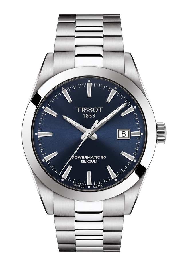 Tissot Gentleman Powermatic 80 Silicium Herrenuhr Silber