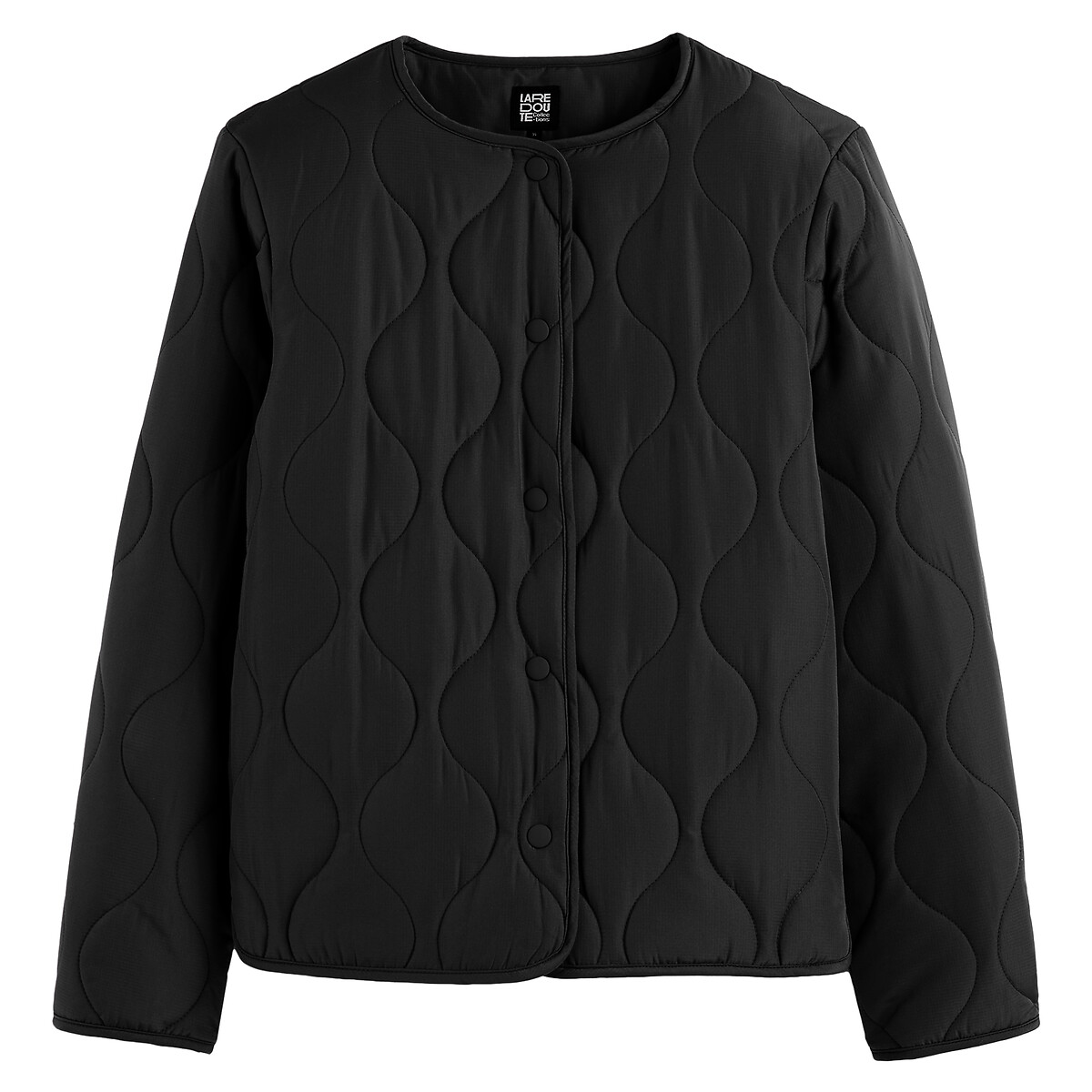 COLEÇÕES LA REDOUTE<br>Jaqueta leve de plumas, corte reto, com botões de pressão