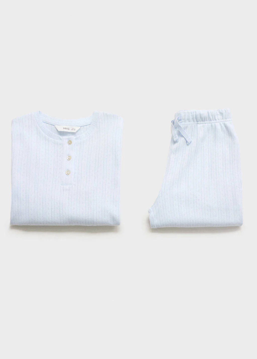 Mango Kids pyjama pastelblauw