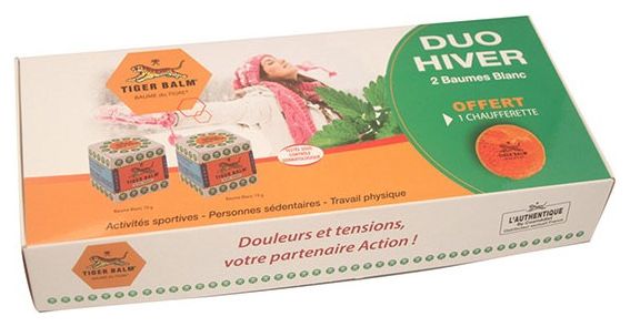 Coffret Duo HIVER Baume du Tigre 2 baumes blanc 19 g   chaufferette