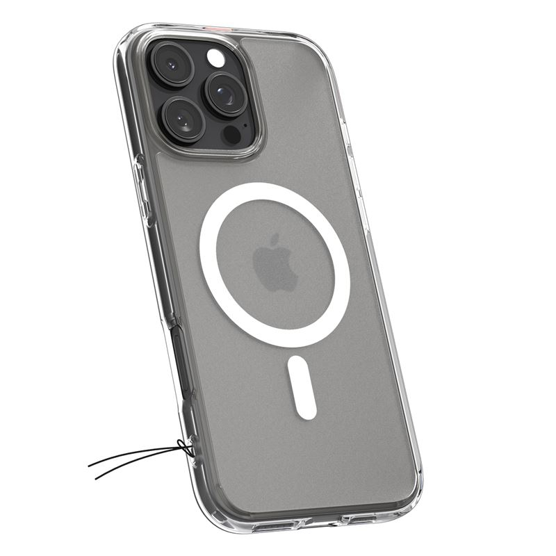 iPhone 16 Pro Ultra Hybrid MagSafe Hülle TPU Bumper Acryl Rückseite Air Cushion Fallschutz (ACS08133) - Frost Clear