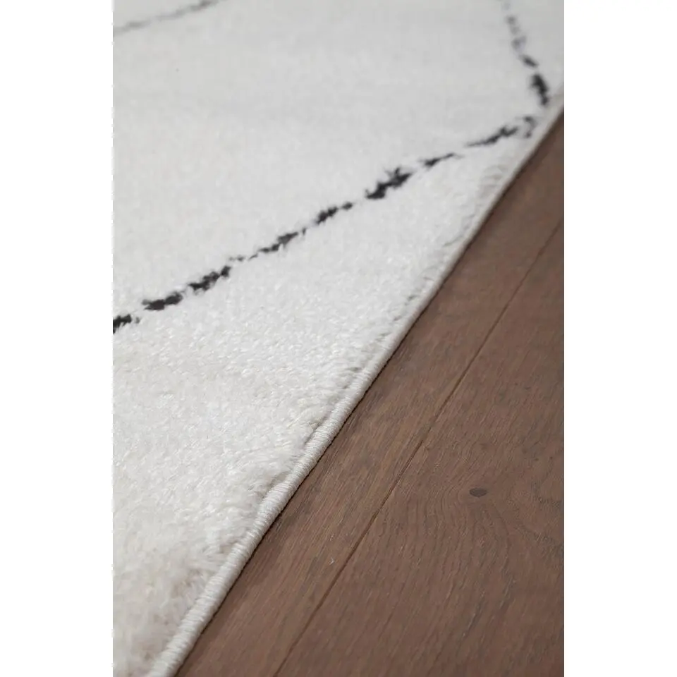 Dutch Lifestyle - Polyester - Vloerkleed - 300x200cm - Wit