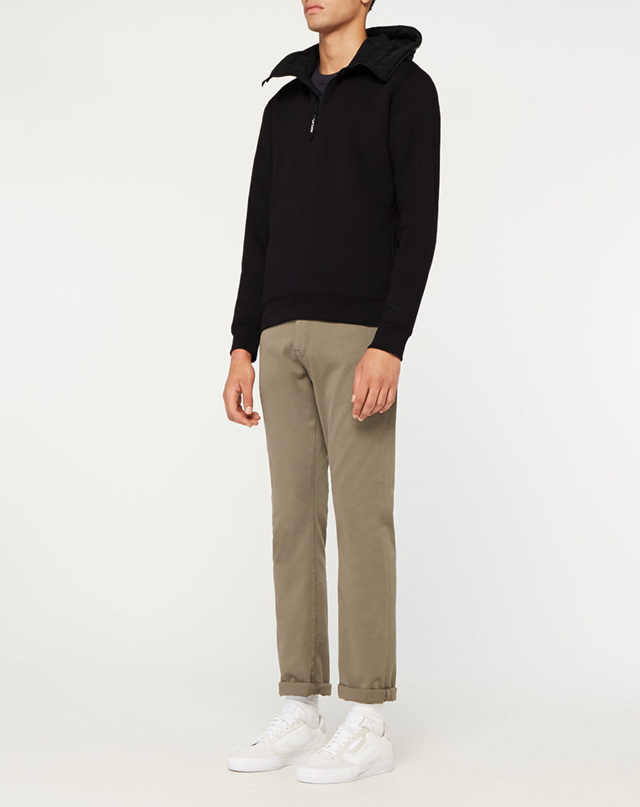 Replay Sweat Hooded Logo à Capuche Zip noir