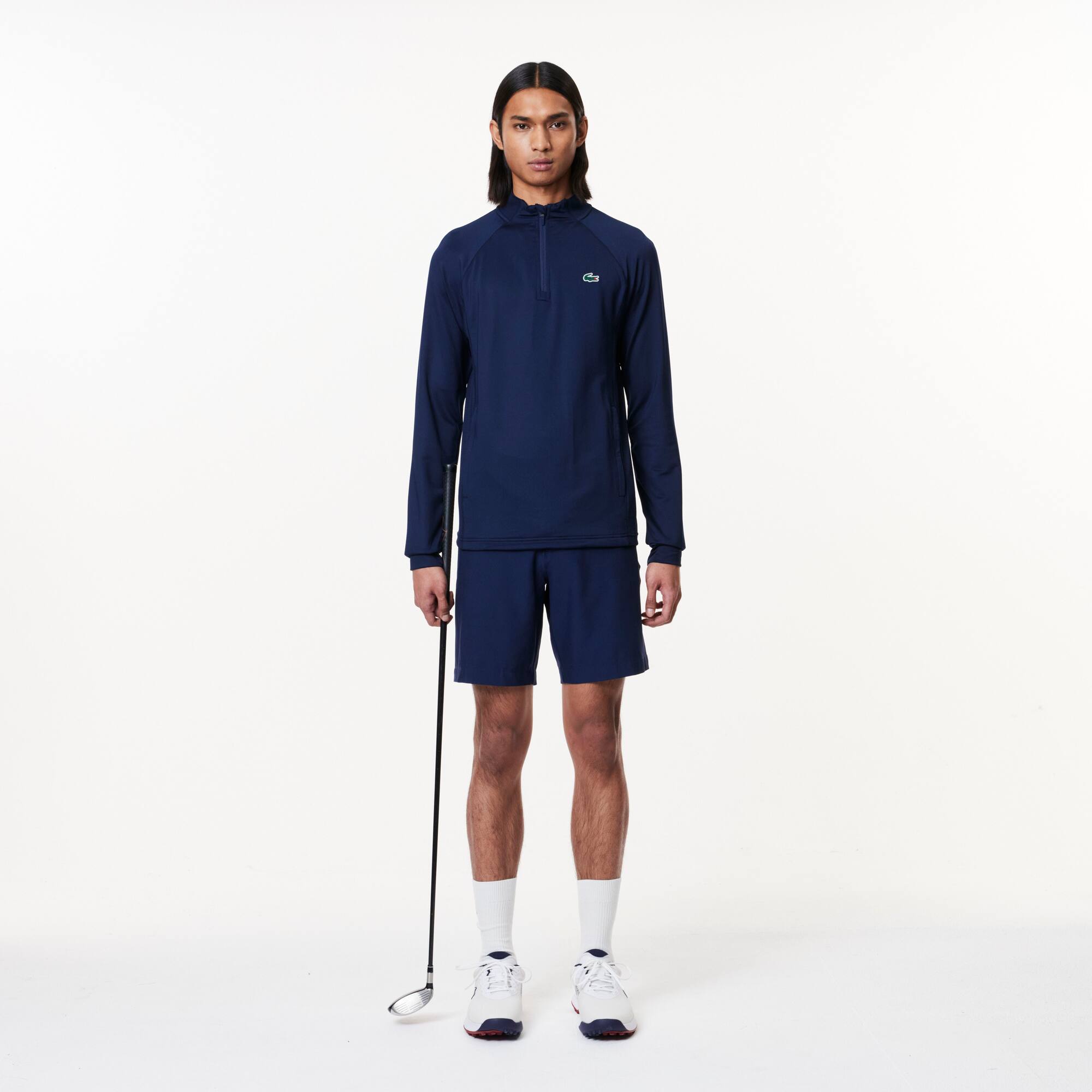 Herren LACOSTE GOLF Sweatshirt mit Rundhals mit Einsatz Sweatshirts - Blau - Lacoste - Herren