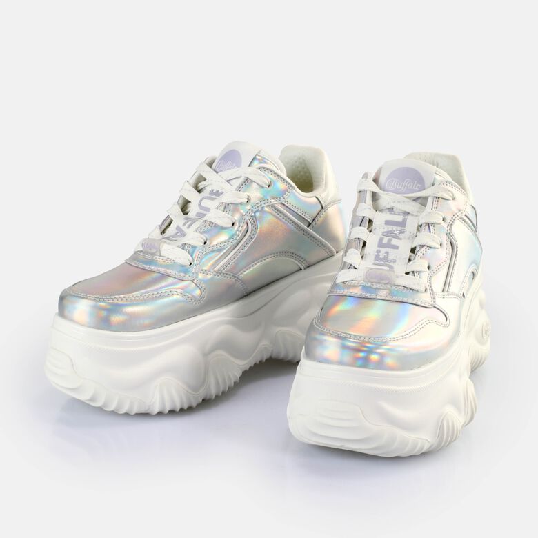 Blader One Baskets basses véganes, argenté holographique