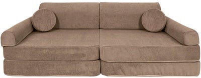 Meowbaby Play Slimcord  Byggbar Sofa, Brun