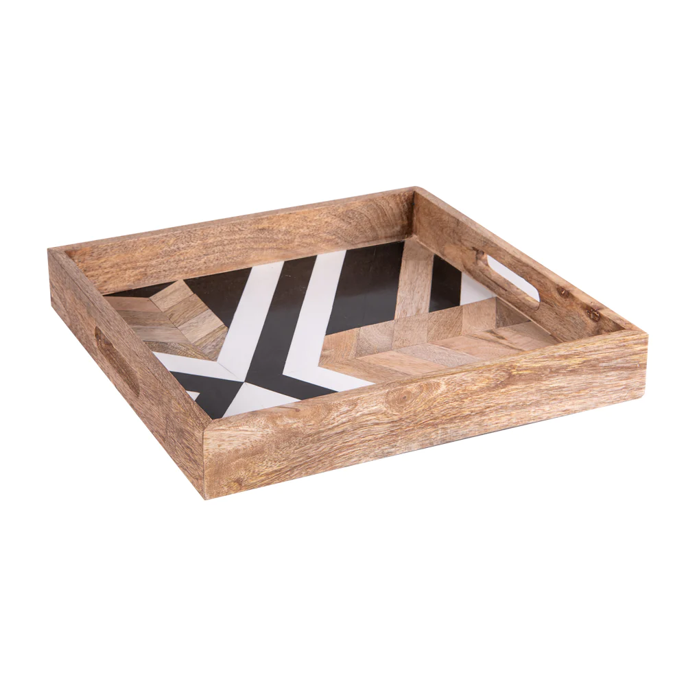 Set de 2 plateaux carrés Sinji 35/40 cm Table passion