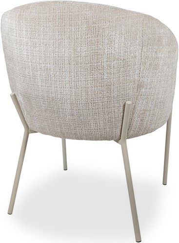 Eetkamerstoel Taupe Adele B62.5 x D64 x H80.5 cm