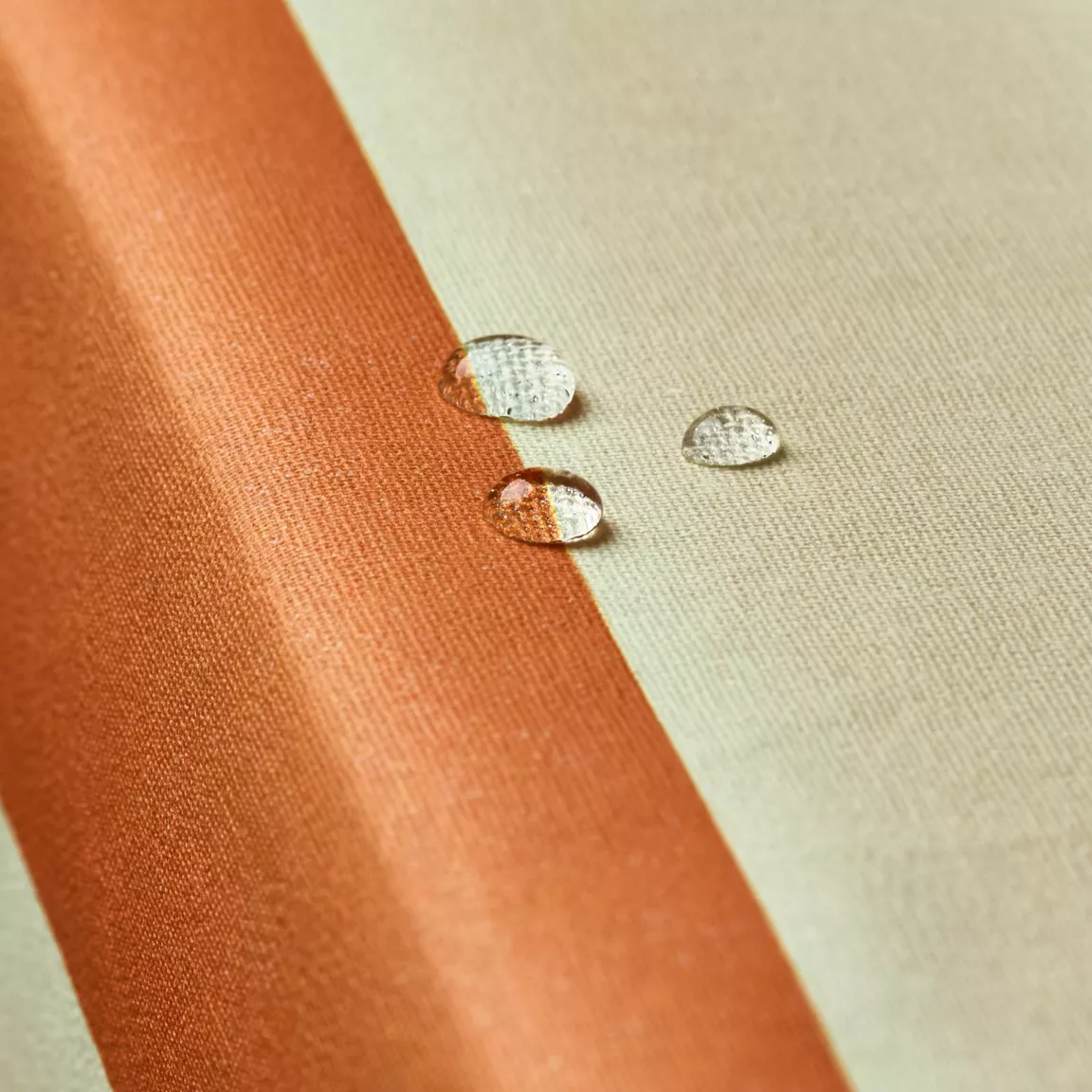 Nappe rectangulaire coton enduit (150 x 250 cm) Clementine Orange
