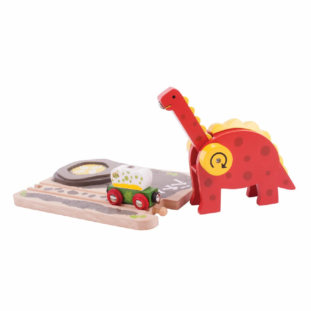 Bigjigs Rail Grue ferroviaire dinosaures