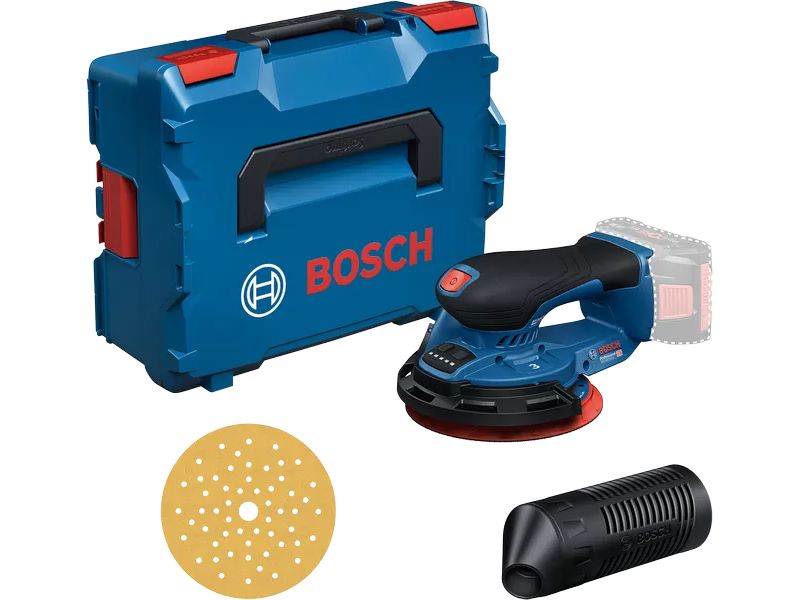 Bosch Professional Akku-Exzenterschleifer GEX 18 V-150-3 in Optimale Steuerung für höhere Abtragsleistung