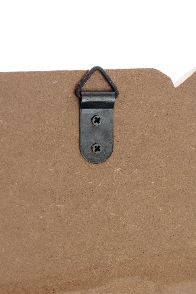 Wandspiegel Smile - Holzoptik - 40x60 cm