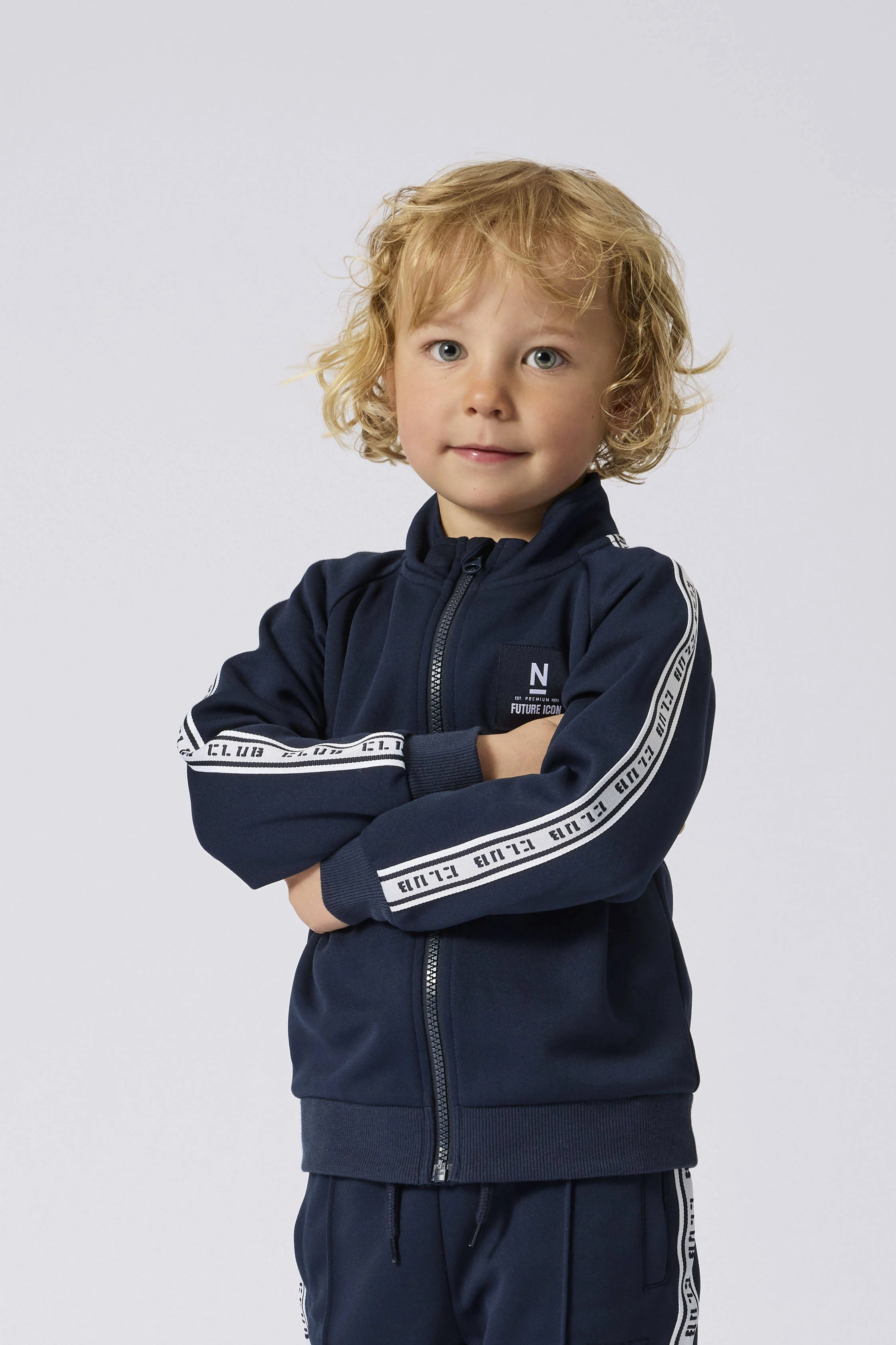 NAME IT sweatvest donkerblauw