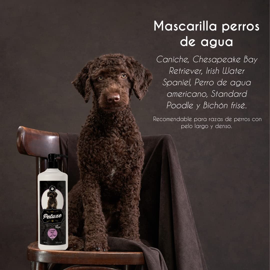 Máscara Petuxe para cães aquáticos e cães de pelo encaracolado.