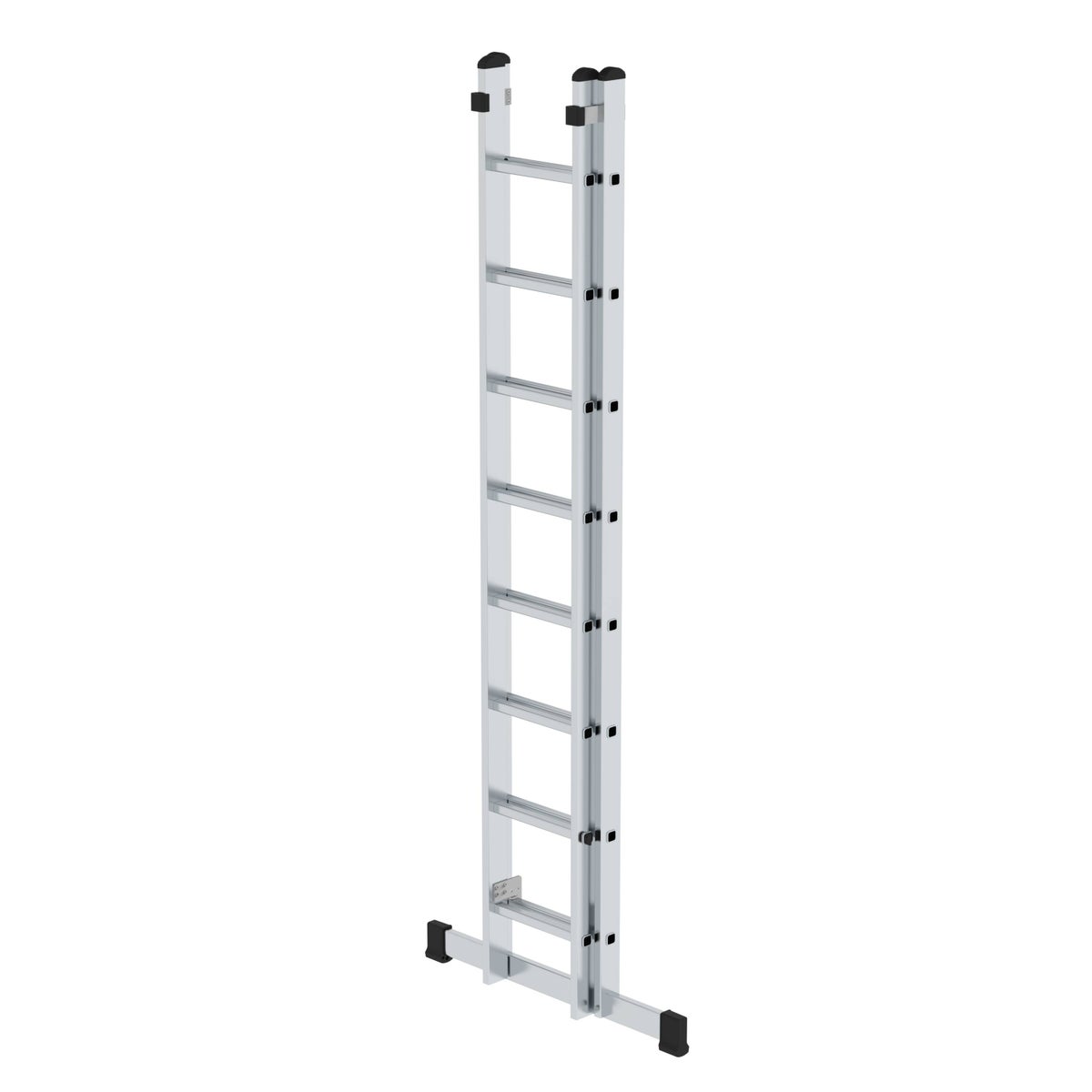 PROREGAL 2-delige sportschuifladder met standaard dwarsbalk, 2 x 8 sporten