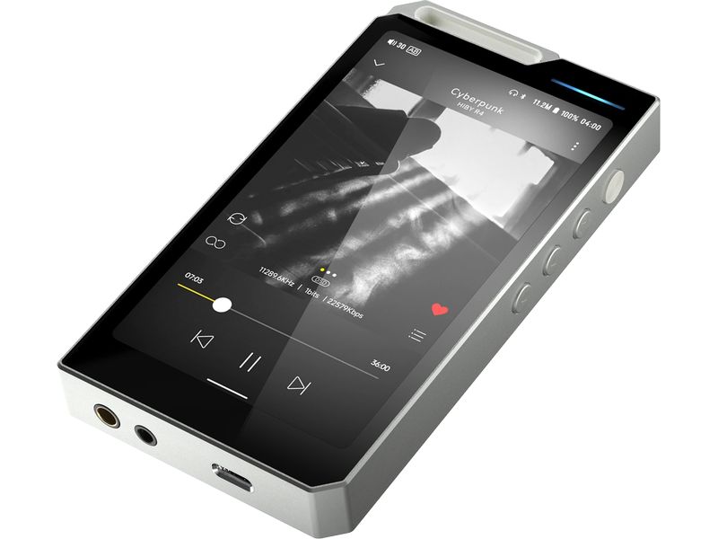 HiBy HiRes-Player R4 Silber 4-Wege Hi-Fi Android DAP
