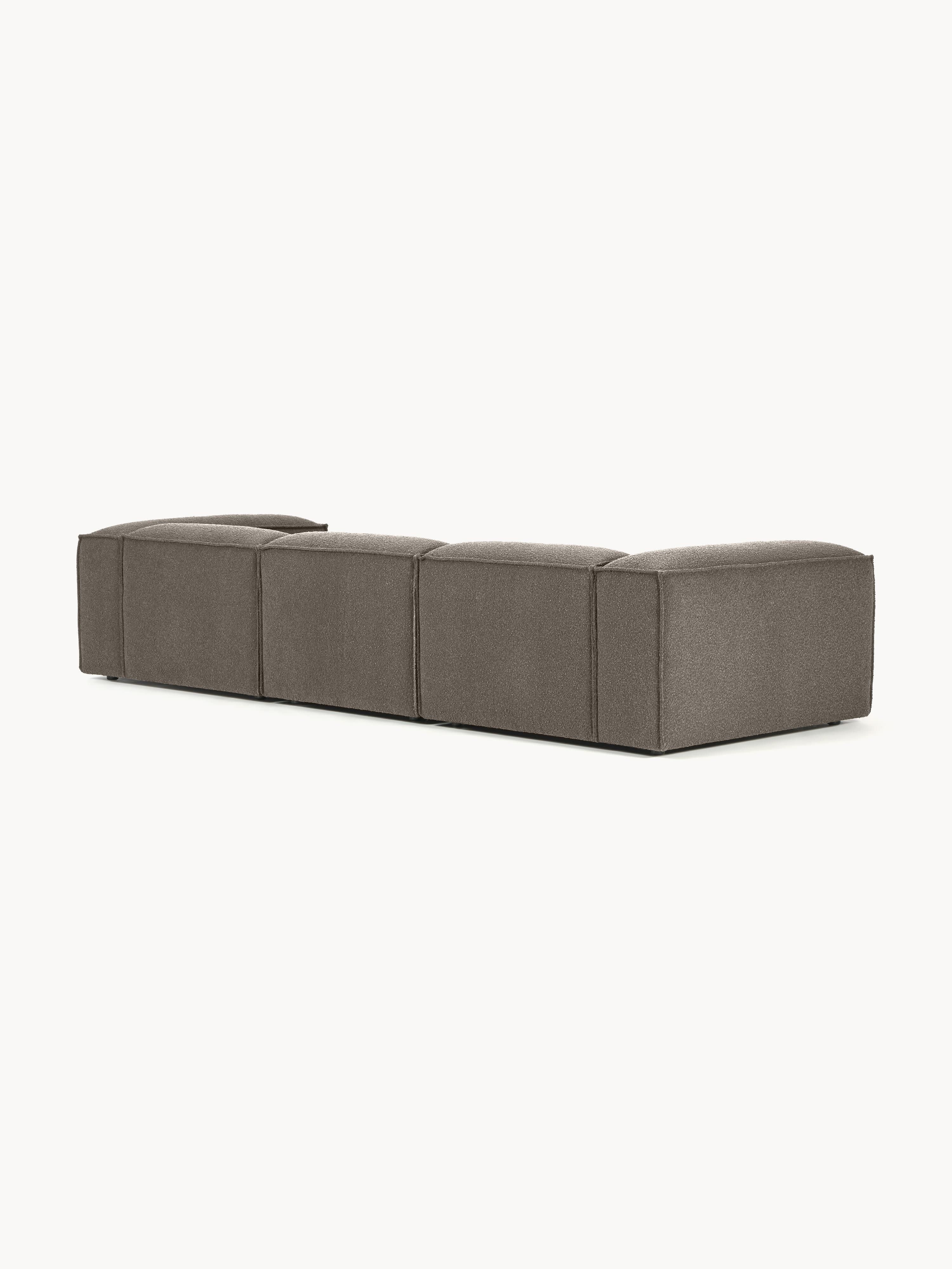 Modulaire bank Lennon (4-zits) uit bouclé
