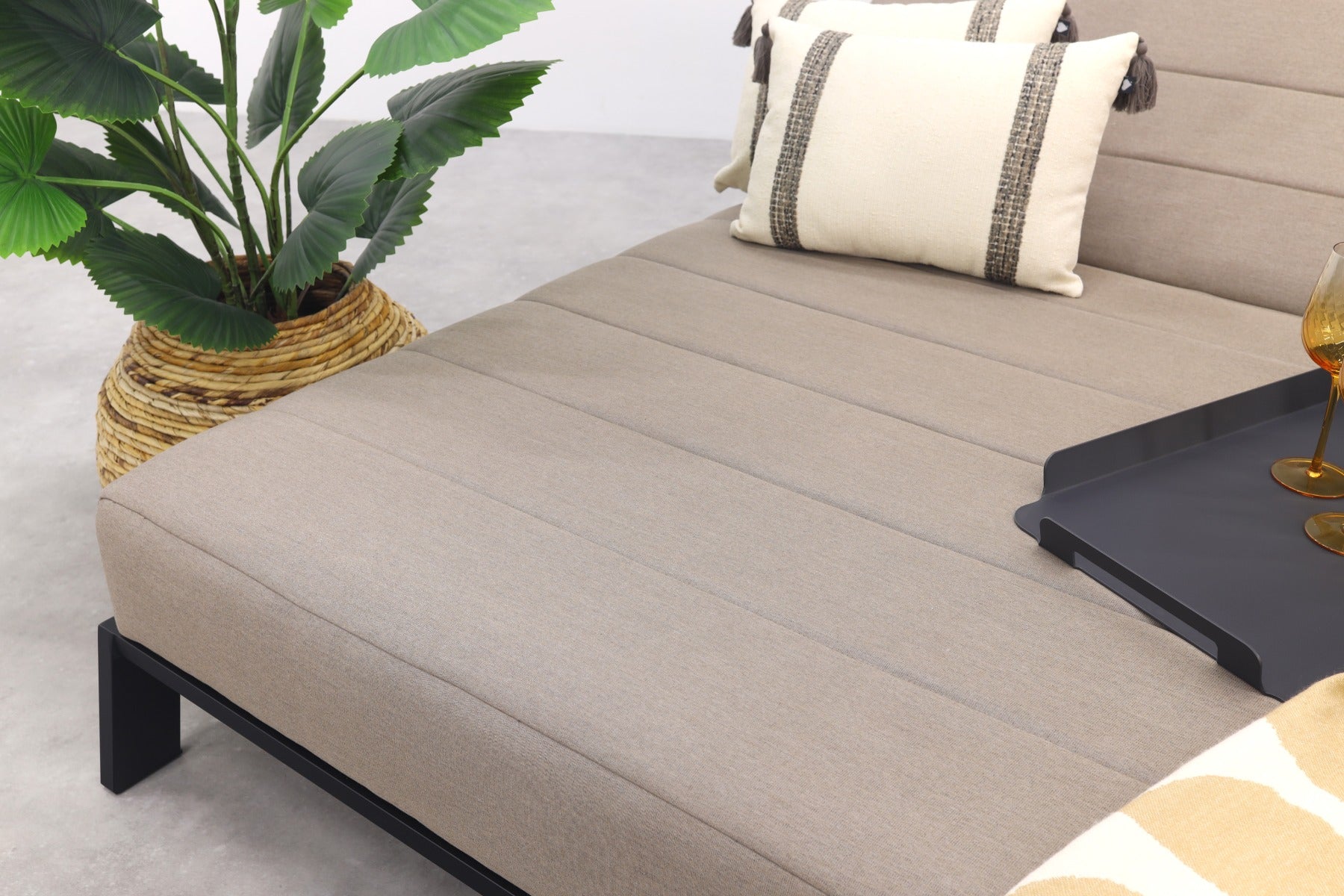 Mexico ligbed - Sunbrella - Taupe - 2 persoons