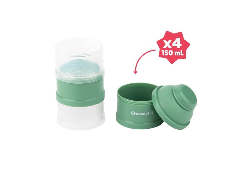 Badabulle Milchpulverbehälter Soft Green 210 ml Milchpulver-Portionierer
