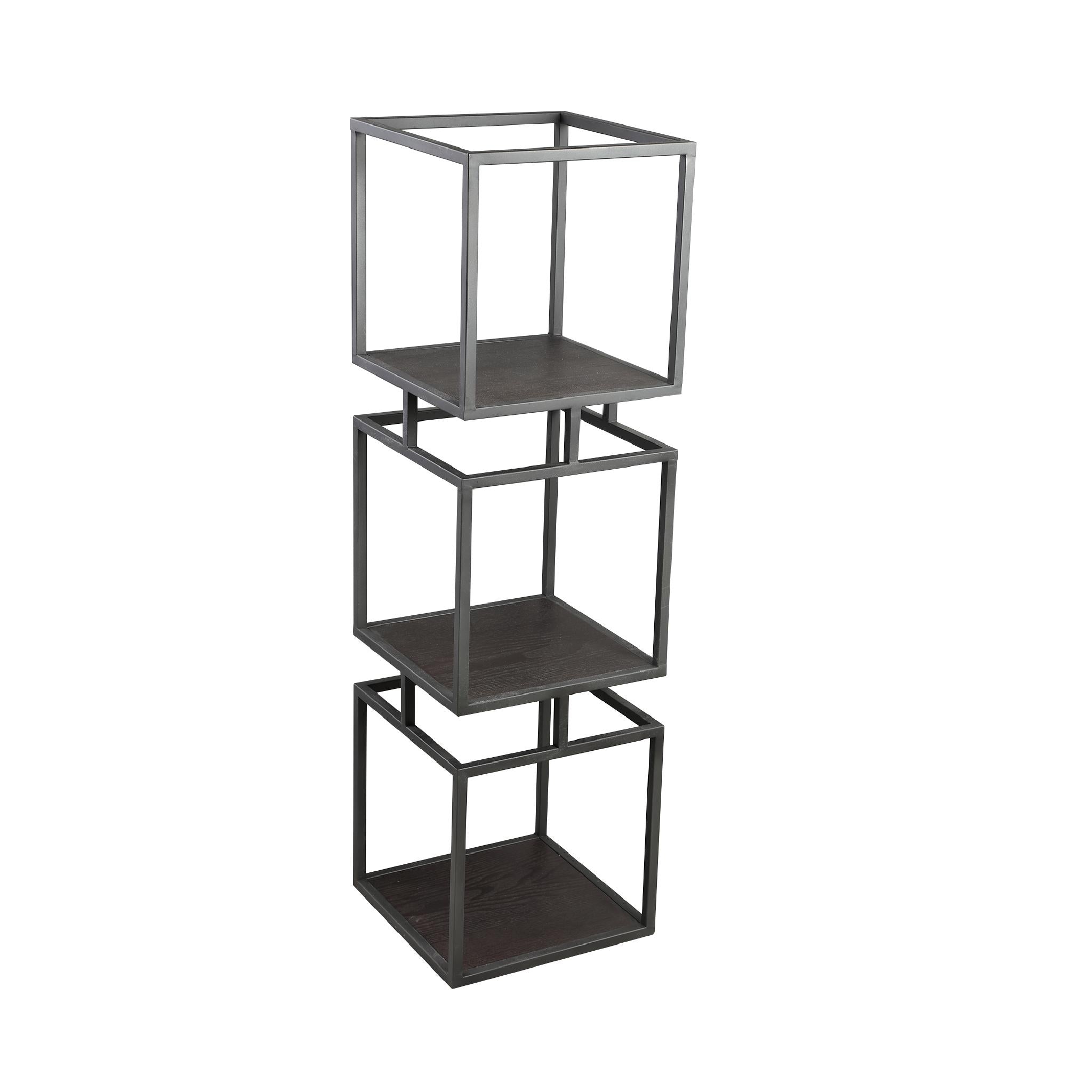 PTMD - Kast Nanci - Zwart - 33.5x33.5x115cm
