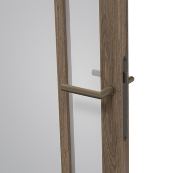 Arne & Bodil binnendeur ABE107 rook glas - donker eiken houtlook afwerking