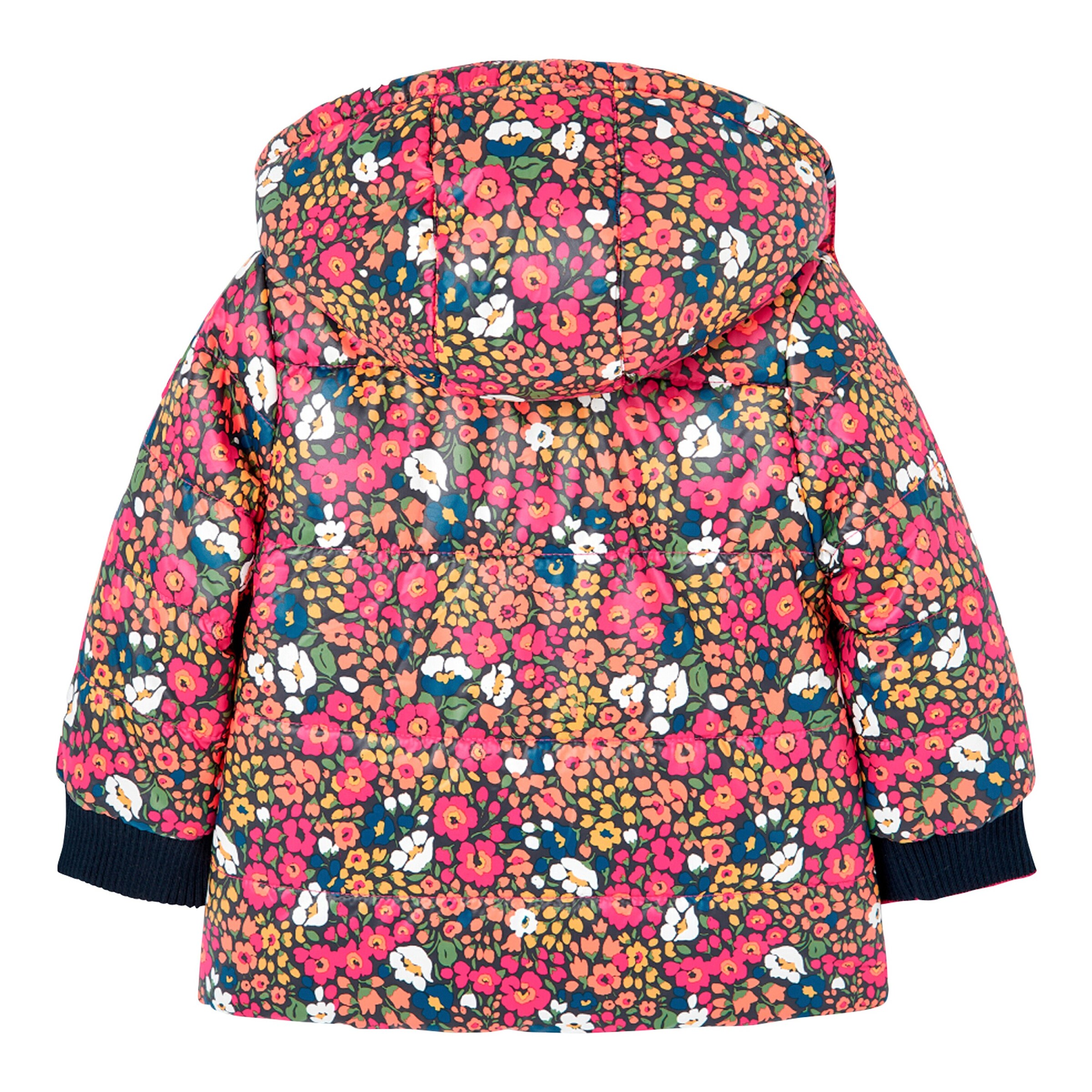BOBOLI Wende-Winterjacke Blumen pink/bunt