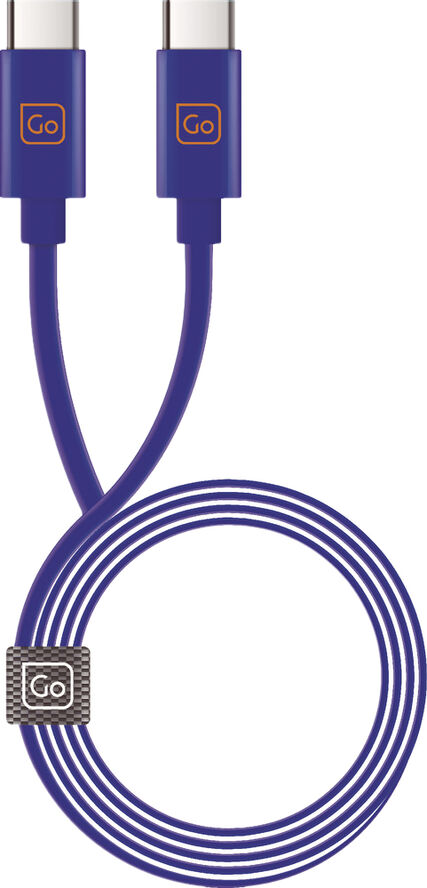 Go Travel Dual USB-C Connector Cable 2M Purple