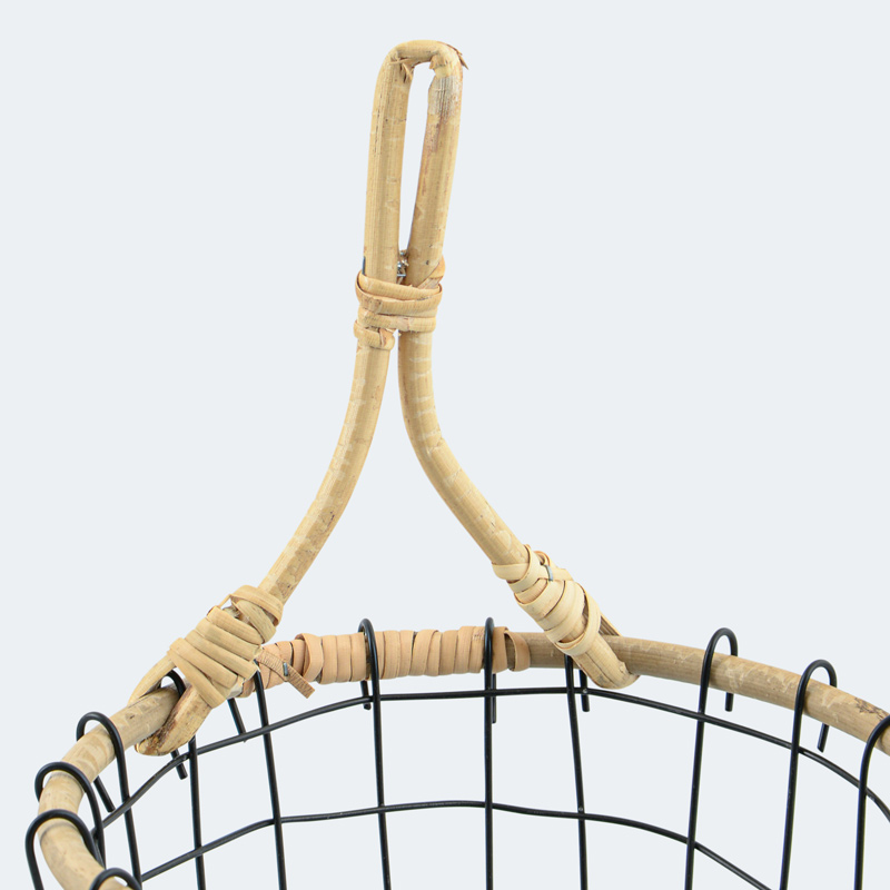 Panier rond en métal