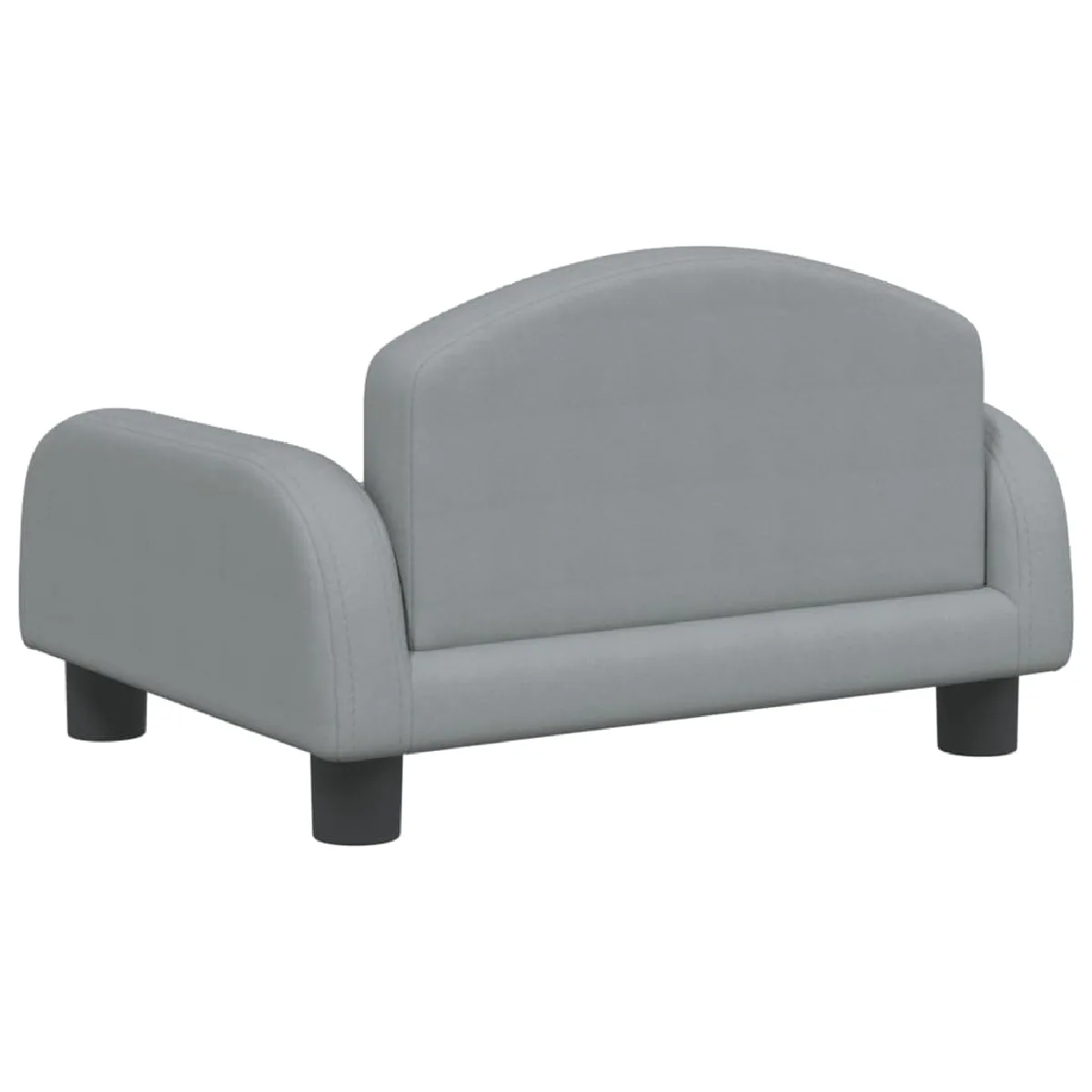 vidaXL Canapé enfant Gris clair 50x40x30 cm