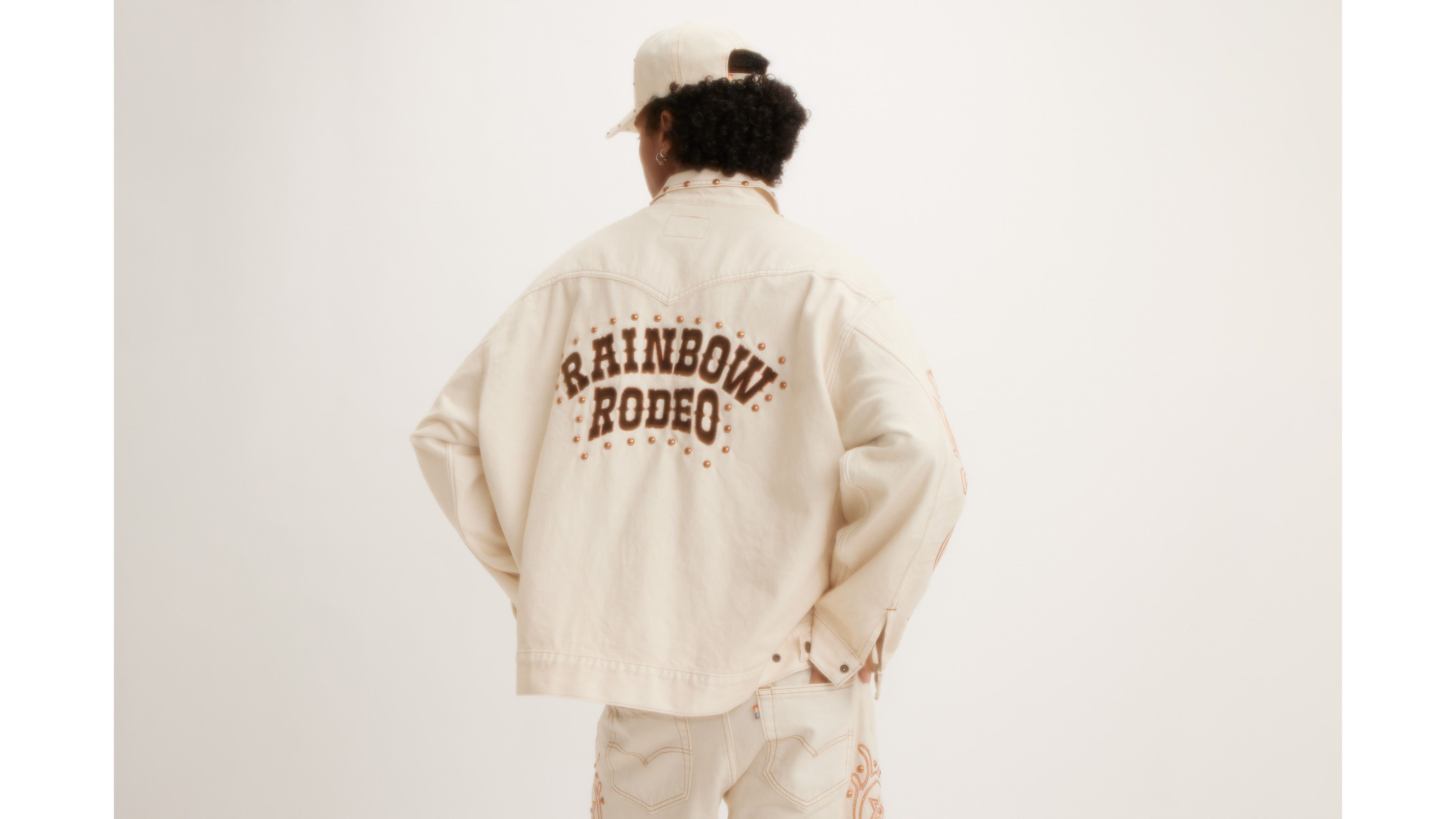 Levi's® Pride Veste Trucker Western Liberation - Rodeo Boots Trucker - Blanc
