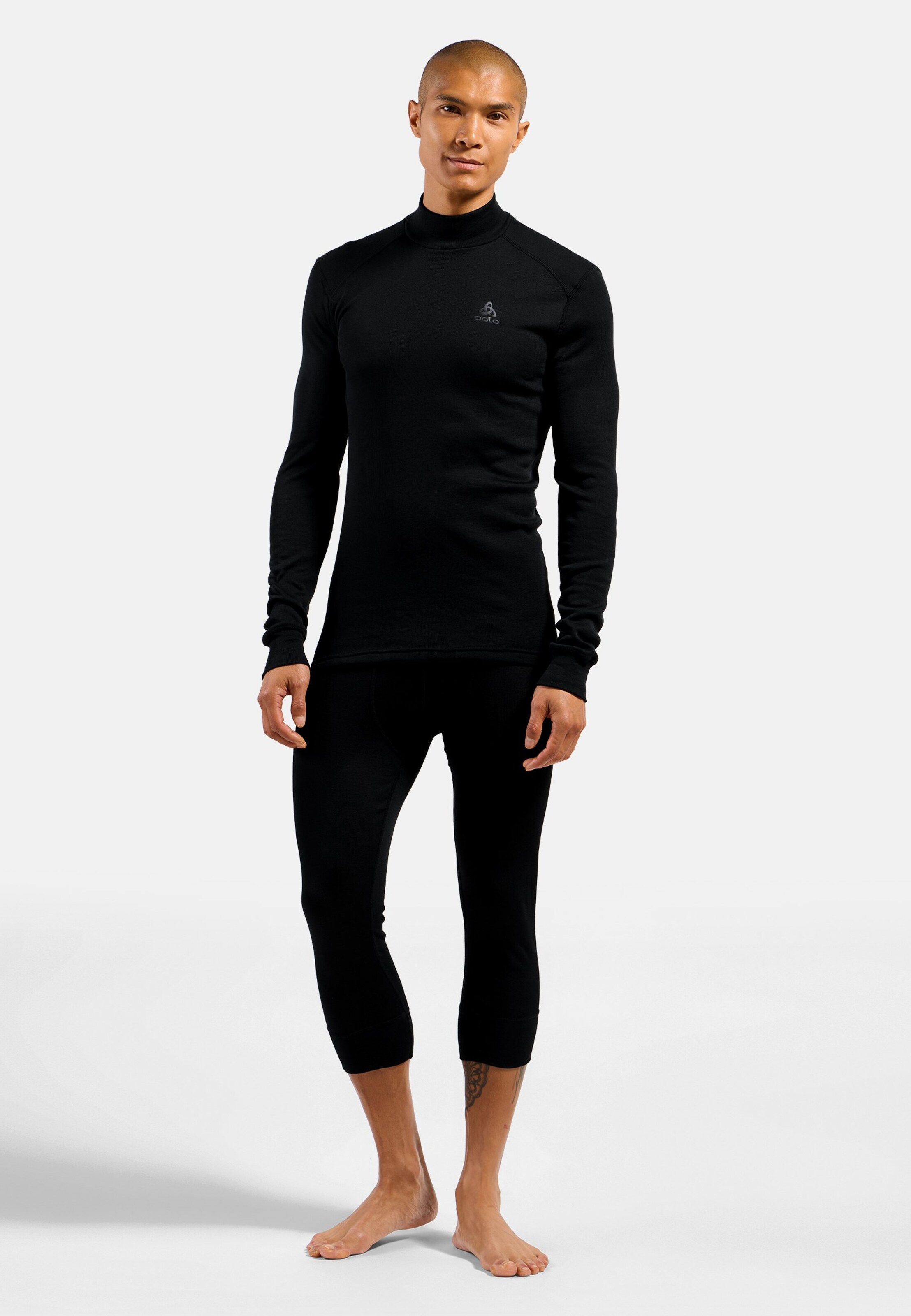 Active Warm Base Layer mit Rollkragen in black