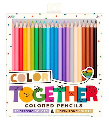 Ooly Farveblyanter - 24 Strk - Color Together ColeRød Pencils