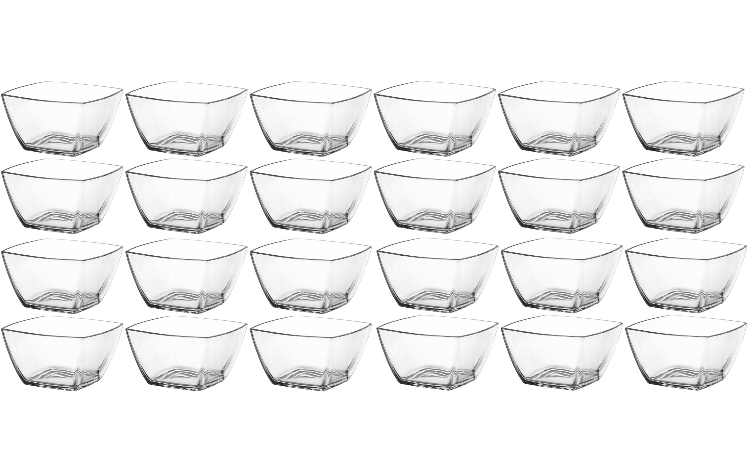 Schale Carre 12.5 x 12.5 cm, 24 Stück, Transparent<br>Transparente Schalen für Desserts oder Fingerfood
