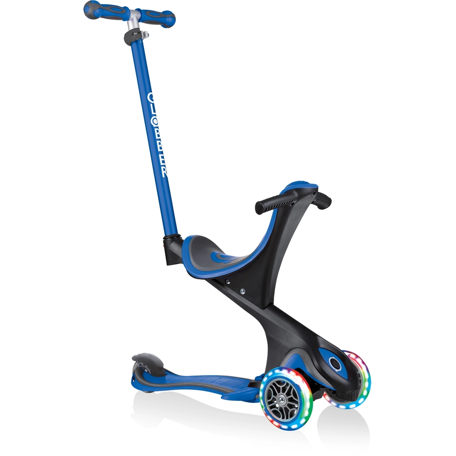 GLOBBER GO-UP COMFORT LIGHTS mit Leuchtrollen, navy blau
