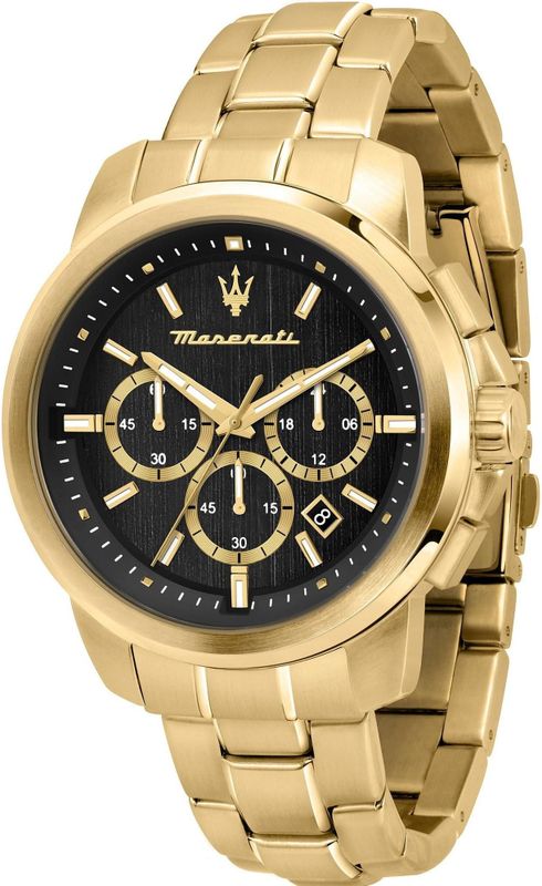 Maserati - Successo - Horloge - Goud - Staal - Kwarts - Chronometer