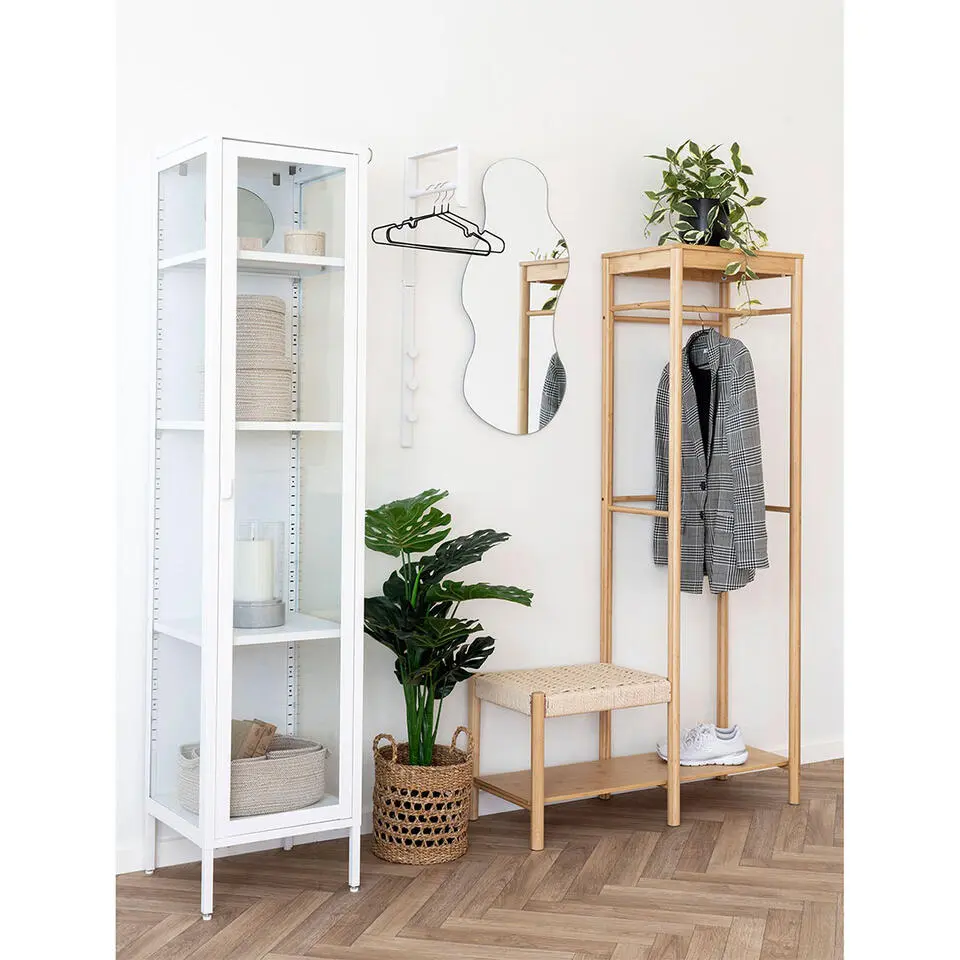 Kledingrek Naturel Bamboe - 14x39x165cm - Ember