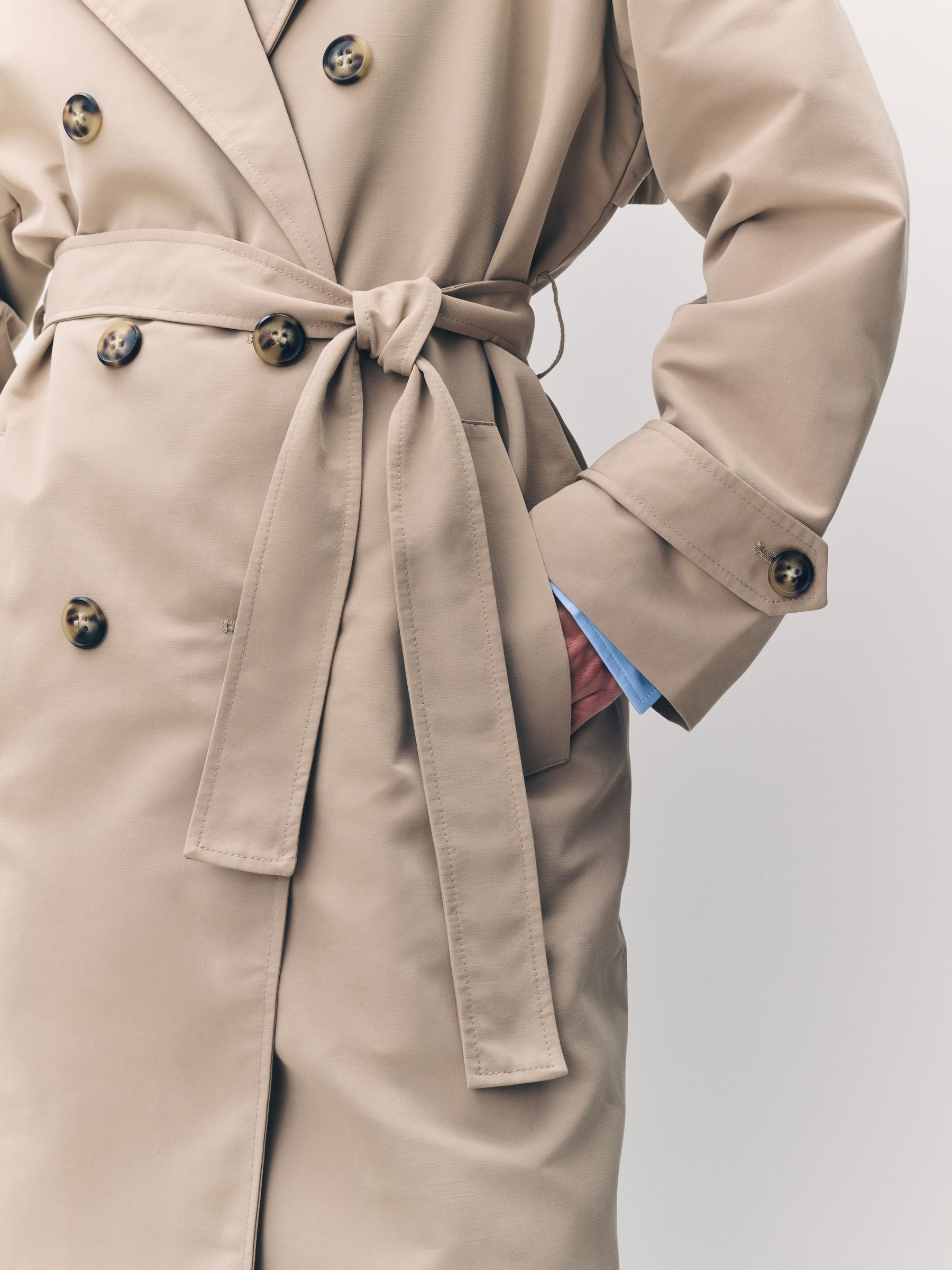 Natuurlijk - VERO MODA Lange trenchcoat met ceintuur