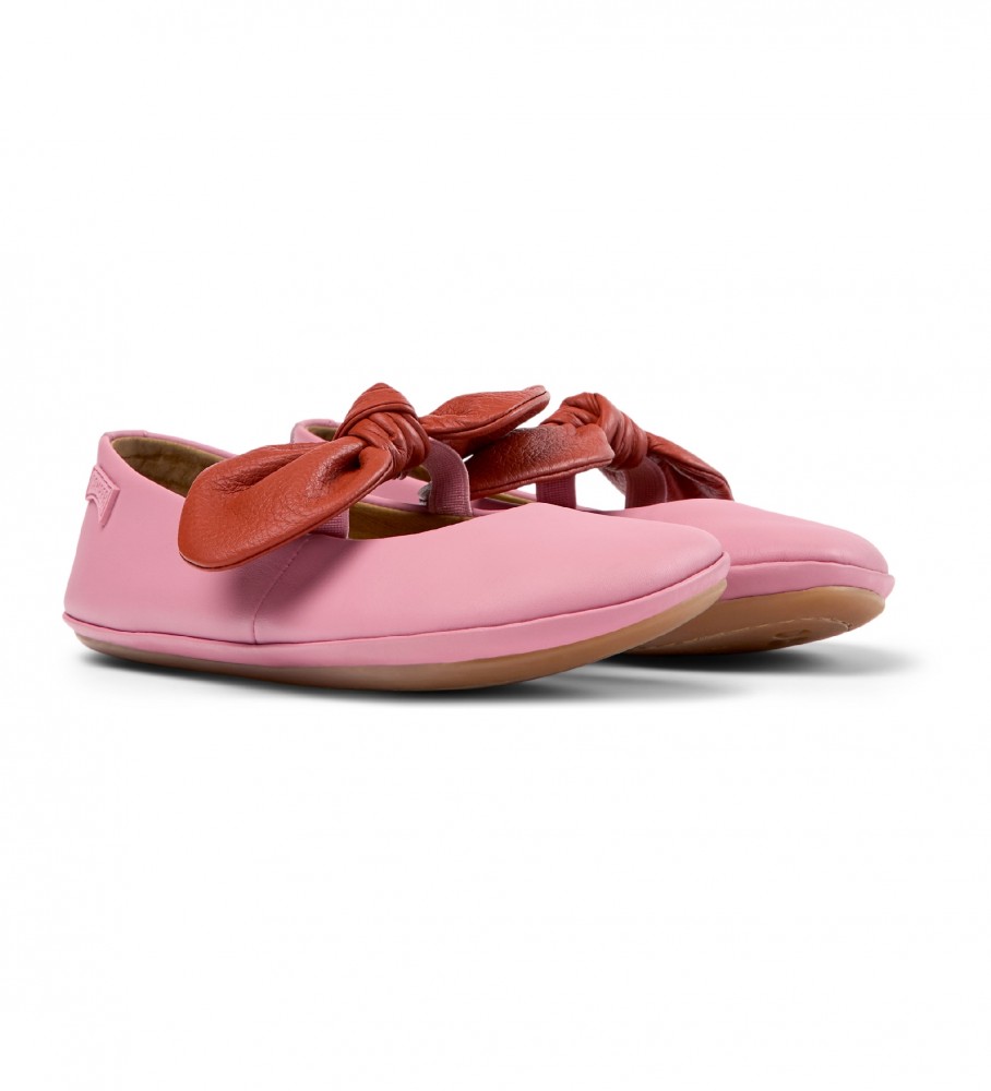 Sapatilhas de Ballet de Couro Rosa Camper