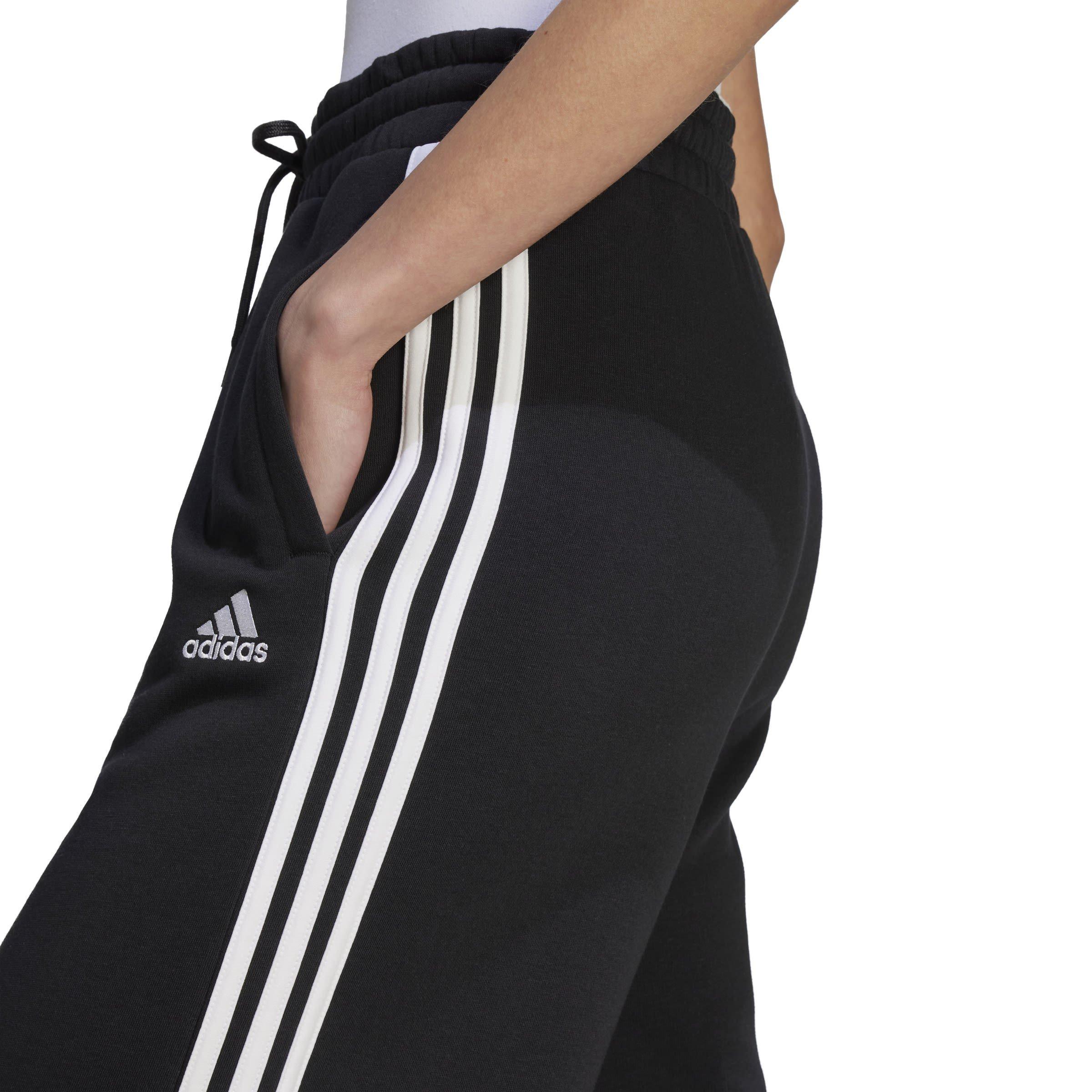 adidas Essentials 3 Stripes French Terry Wide Joggers Womens