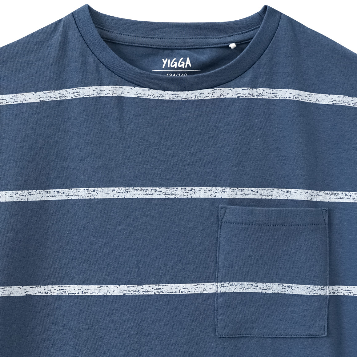 Yigga Jungen T-Shirt mit Streifen blau