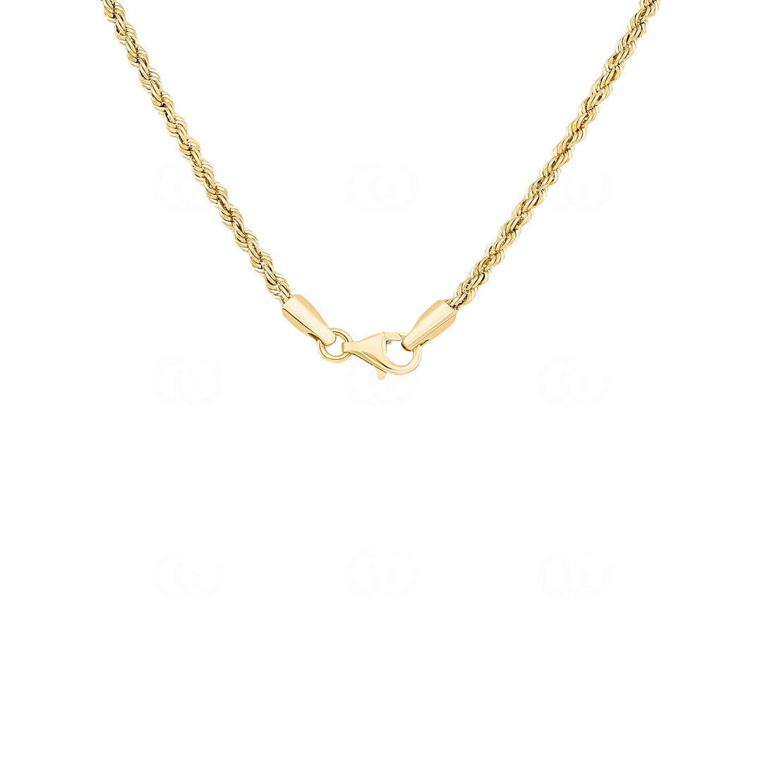 2.0mm Kordelkette 750/18 K Gelbgold halbmassiv