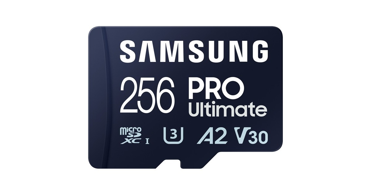 SAMSUNGPRO Ultimate 256 GB microSDXC geheugenkaart  (Blauw, UHS-I U3, Class 3, V30, Incl. SD-Adapter)