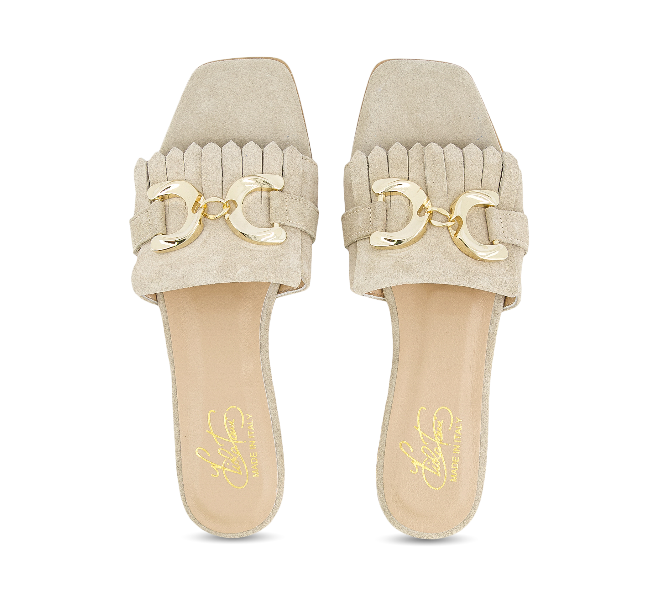 Viola Tami Pantoletten beige/taupe