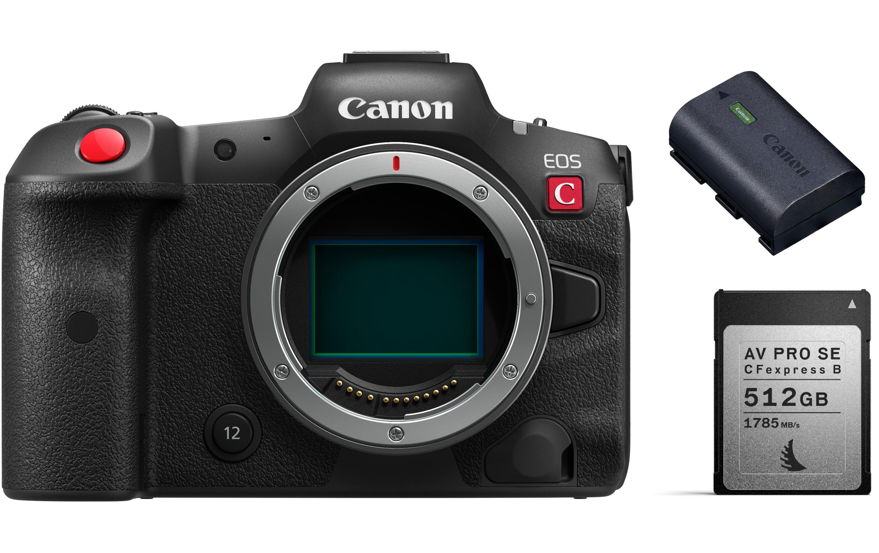 Fotokamera EOS R5 C AV PRO CFexpress SE 512 GB<br>Professionelle Systemkamera für Fotografen und Videoproduzenten mit CFexpress Typ B Speicherkarte