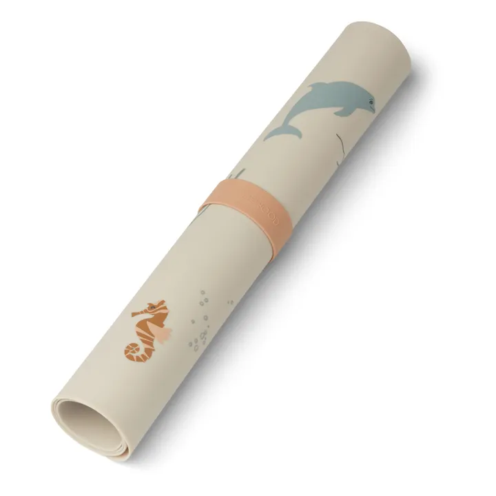 Liewood Set de table Jude en silicone | Sea creature/Sandy