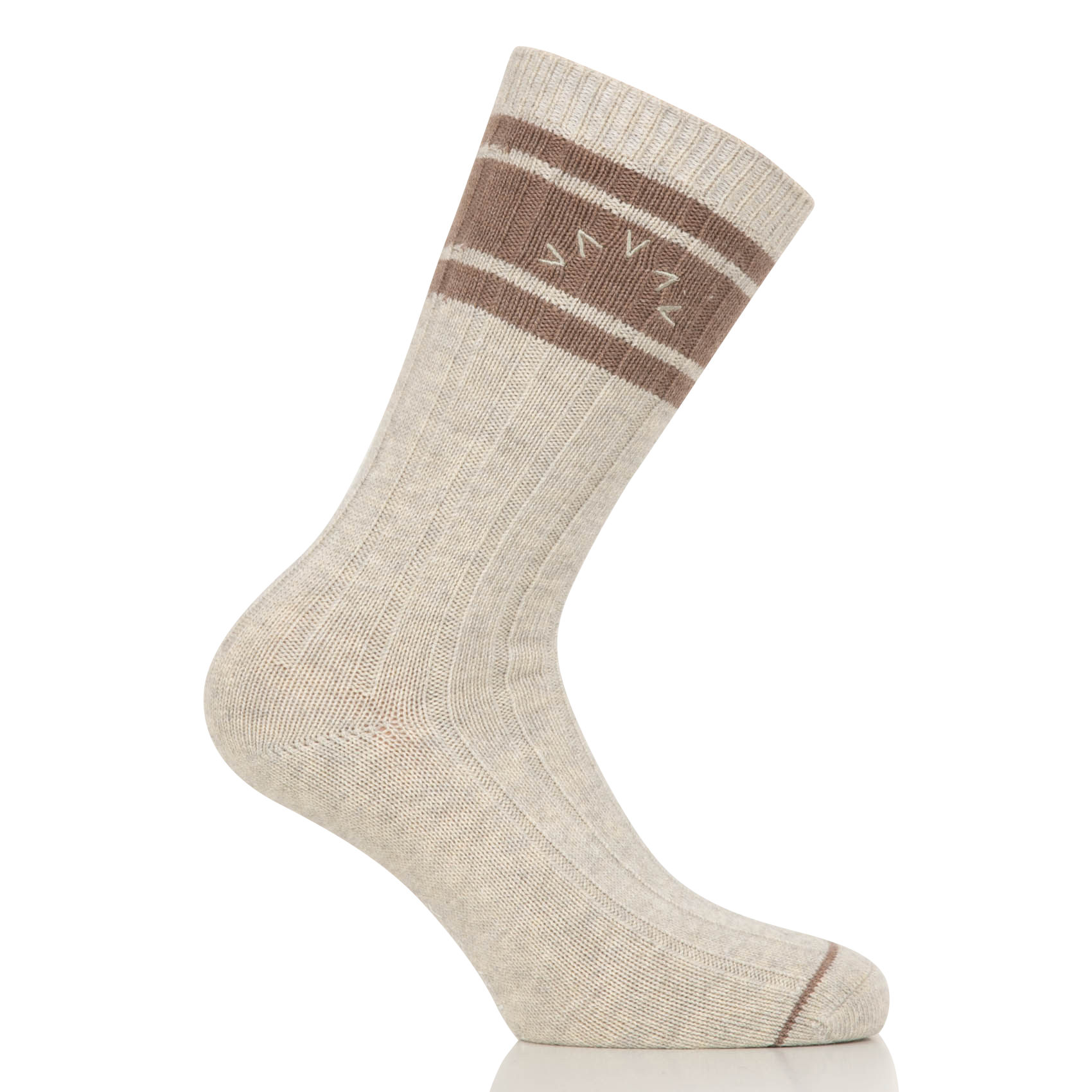 MALISSA - Chaussettes imprimée de sport| Beige