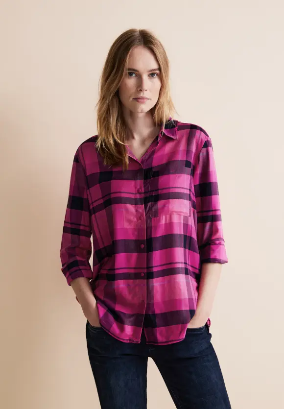 Bluse aus Viskose - bright cozy pink